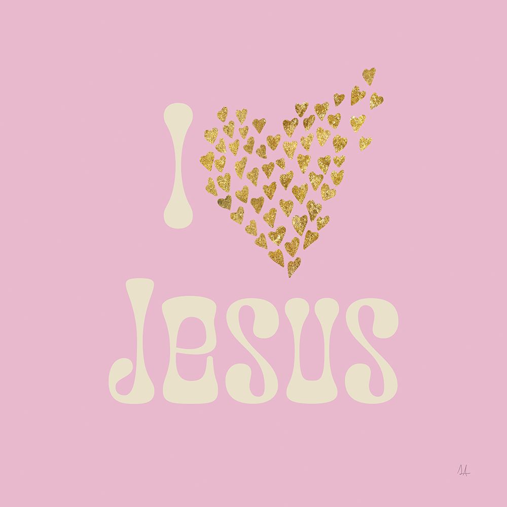 I Love Jesus art print by Sarah Adams for $57.95 CAD