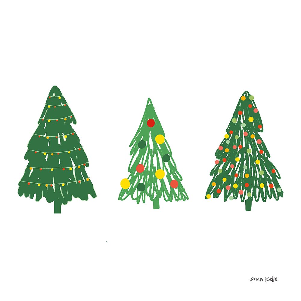 Trees on White art print by Ann Kelle for $57.95 CAD