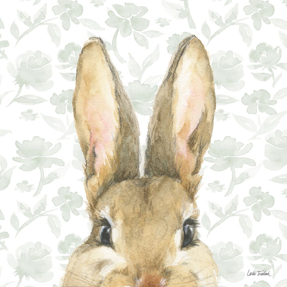 Garden Bunnies VI Sage art print by Leslie Trimbach for $57.95 CAD