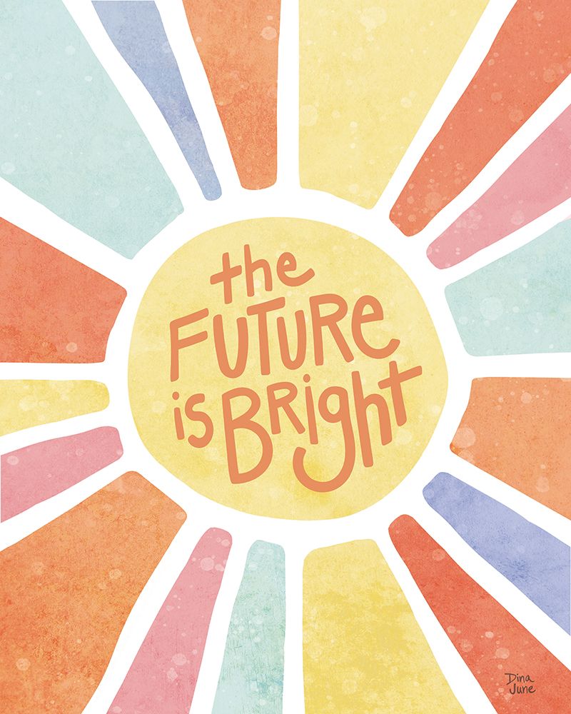 The Future is Bright Pastel art print by Dina June for $57.95 CAD