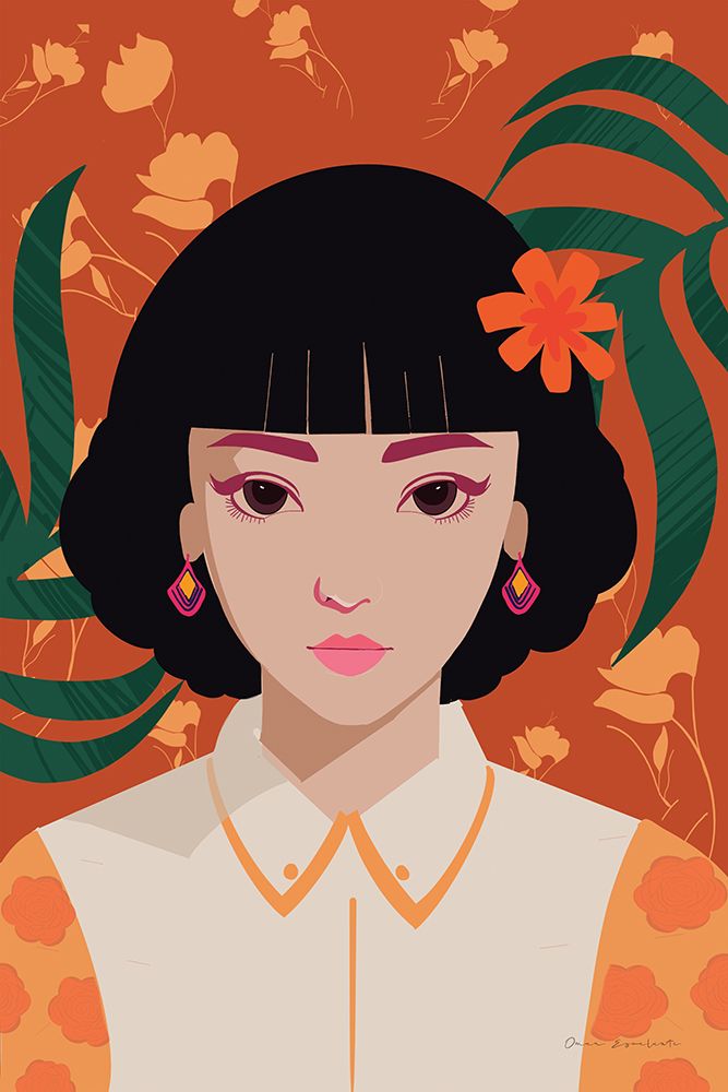 Boho Woman I art print by Omar Escalante for $57.95 CAD