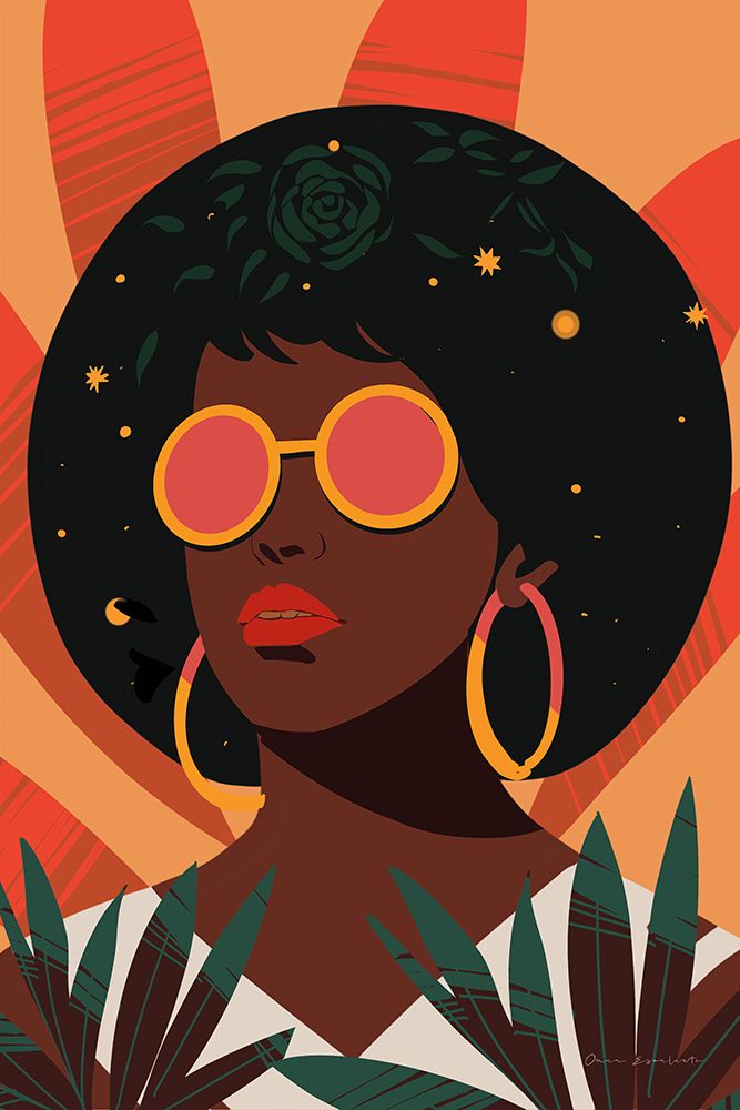 Boho Woman II art print by Omar Escalante for $57.95 CAD