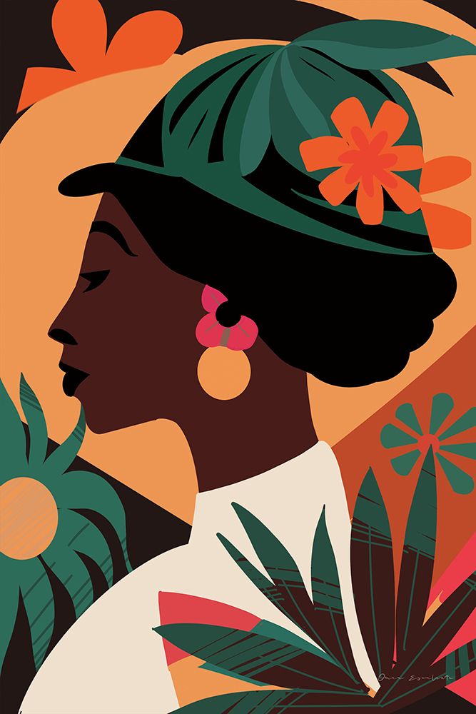 Boho Woman III art print by Omar Escalante for $57.95 CAD