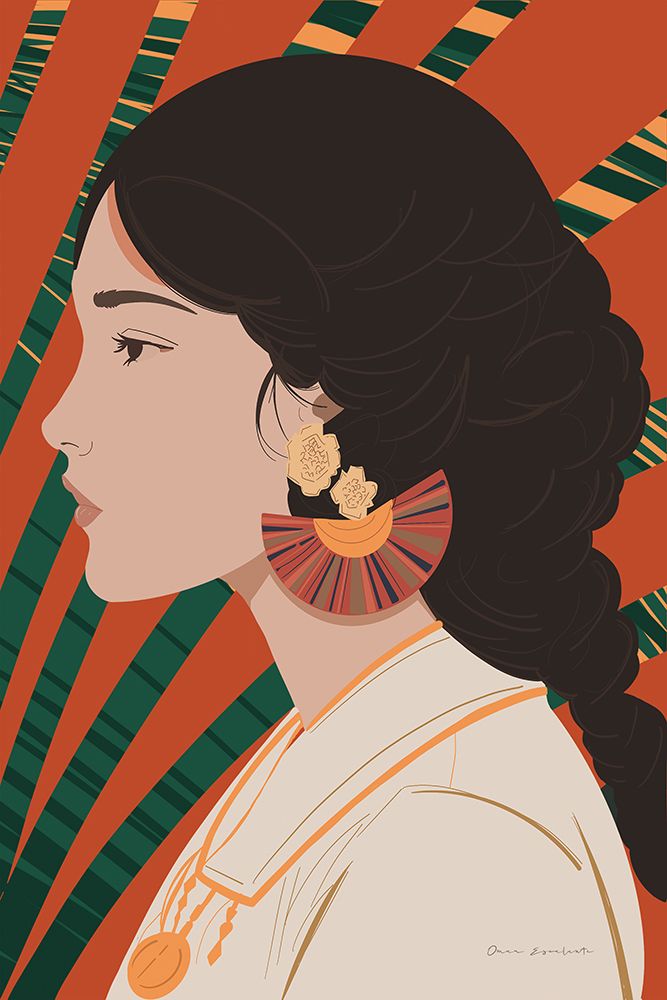 Boho Woman IV art print by Omar Escalante for $57.95 CAD