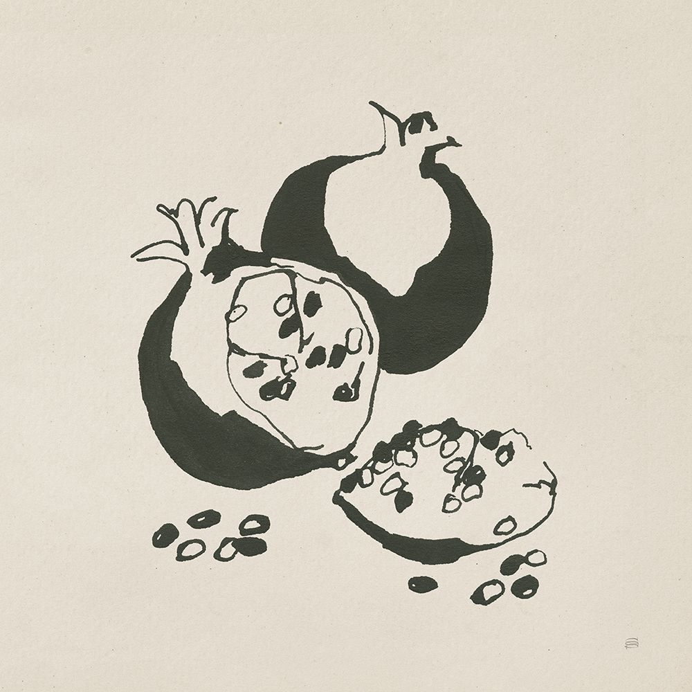 Pomegranate II Cream art print by Chris Paschke for $57.95 CAD