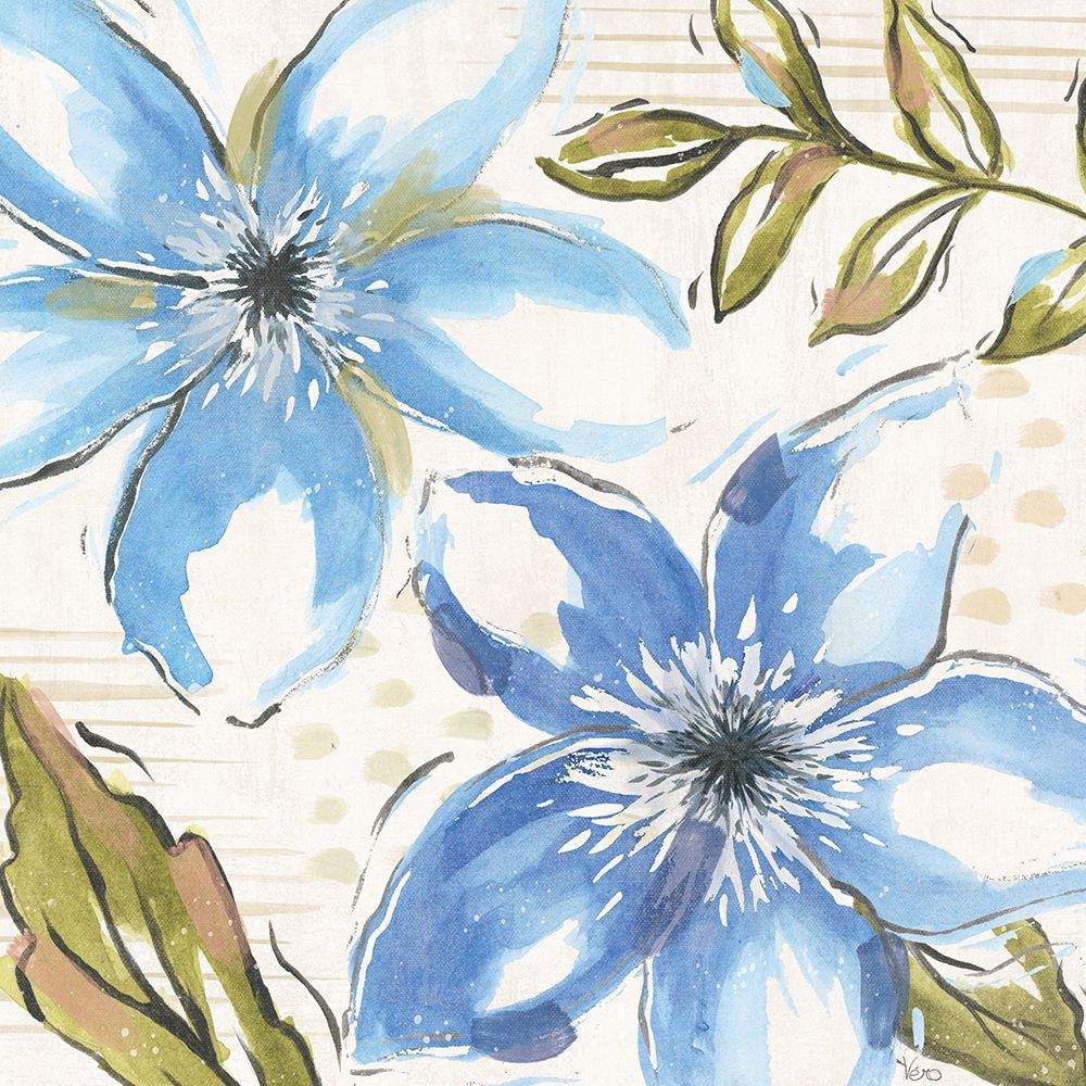 Indigo Tones II art print by Veronique Charron for $57.95 CAD