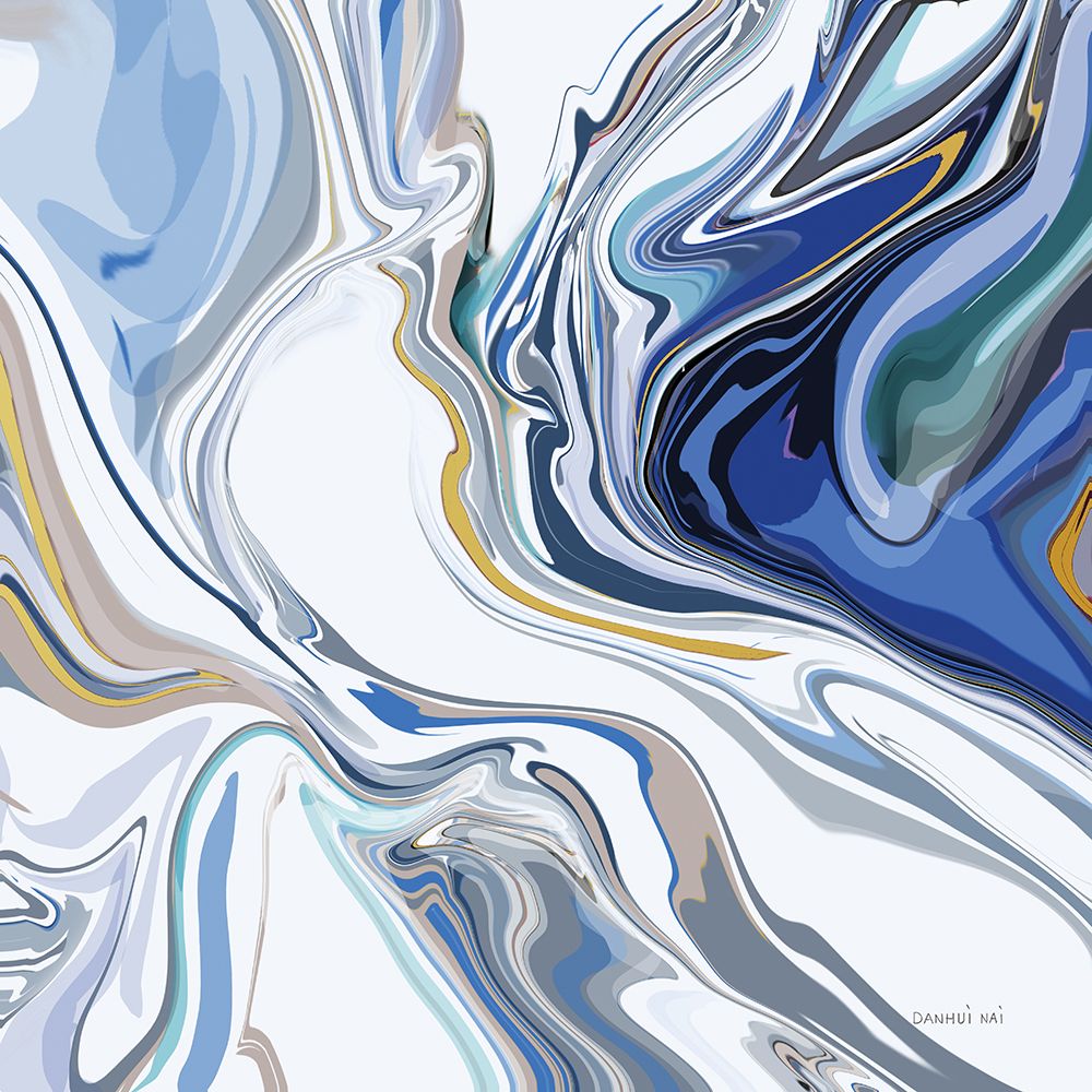Psychedelic Blue III art print by Danhui Nai for $57.95 CAD