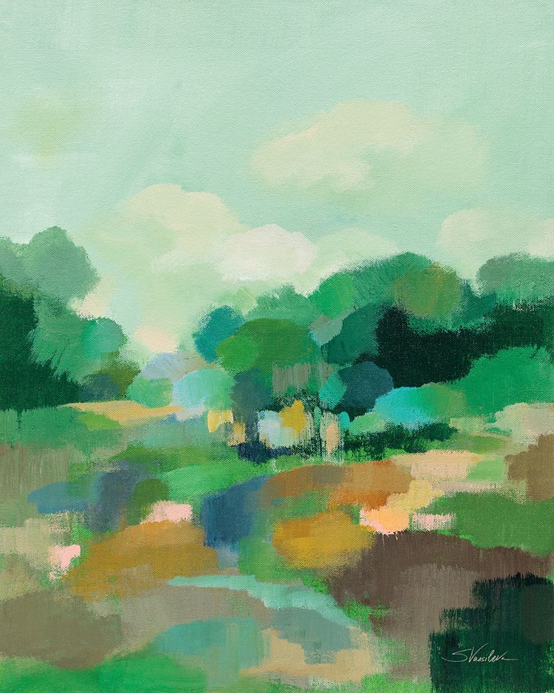 Spring Green I art print by Silvia Vassileva for $57.95 CAD