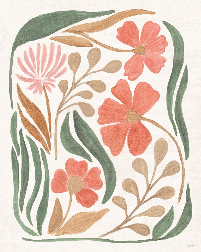 Floral Abstract I art print by Veronique Charron for $57.95 CAD