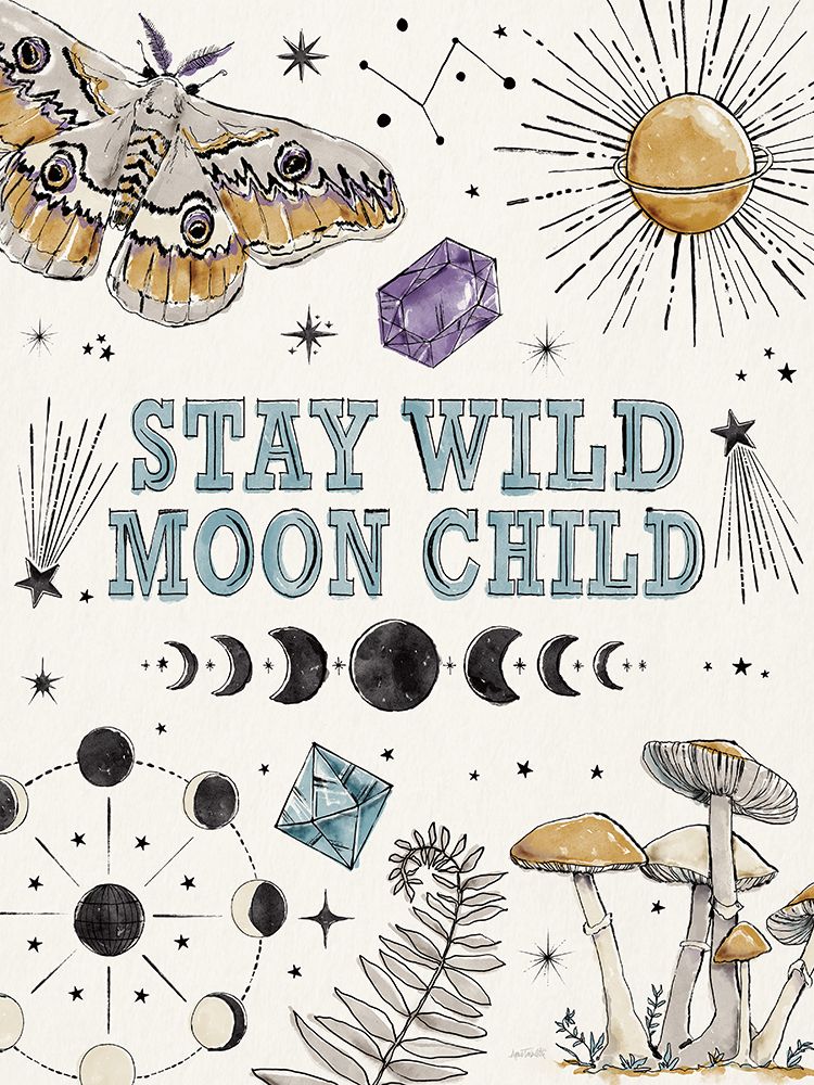 Mystic Moon IX Vertical art print by Anne Tavoletti for $57.95 CAD
