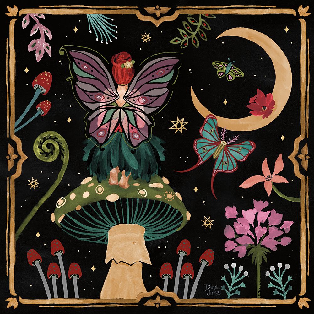 Garden Of Wonder II Dark art print by Dina June for $57.95 CAD