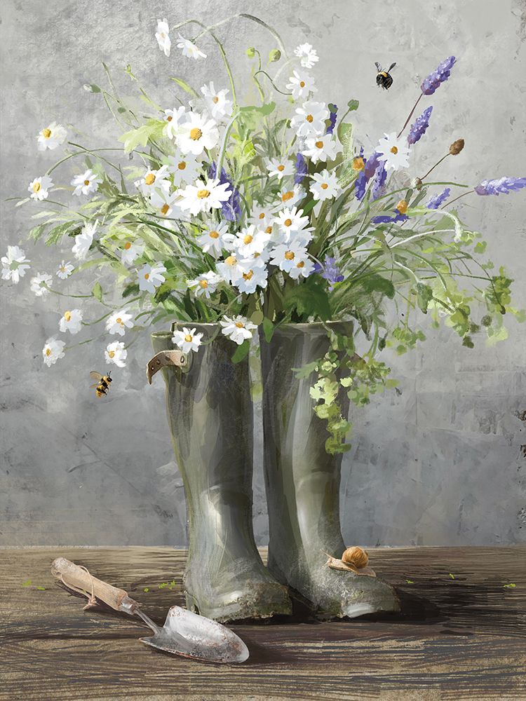 Cottage Gardening I art print by Danhui Nai for $57.95 CAD