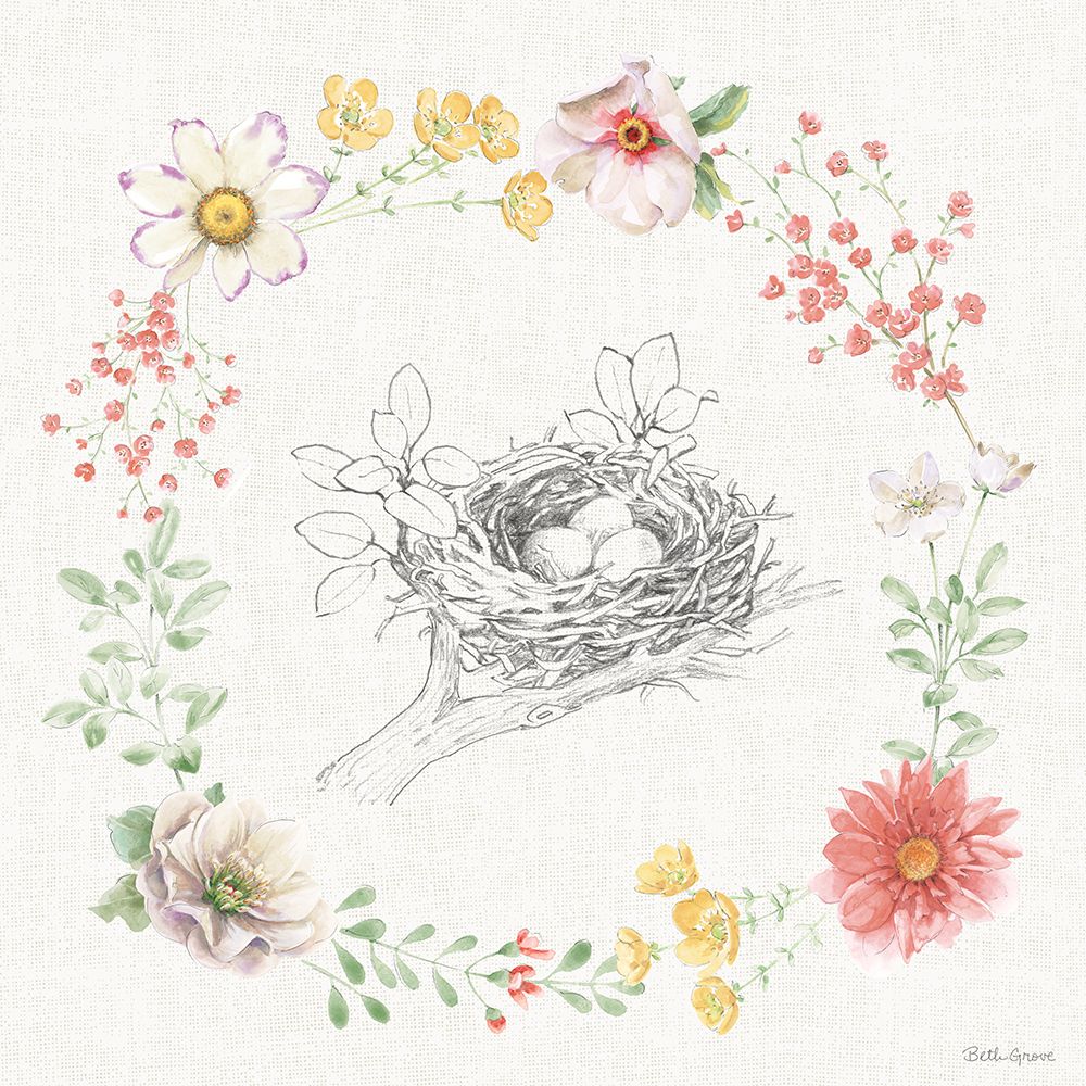 Afternoon in the Garden X art print by Beth Grove for $57.95 CAD