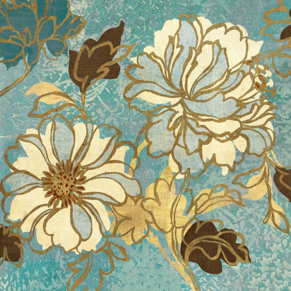 Sophias Flowers I Blue art print by Wild Apple Portfolio for $57.95 CAD
