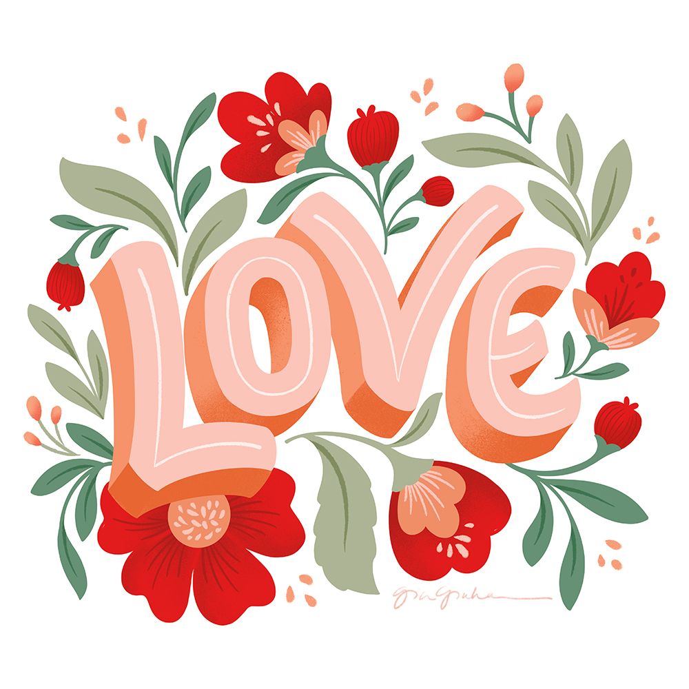 Love I art print by Gia Graham for $57.95 CAD