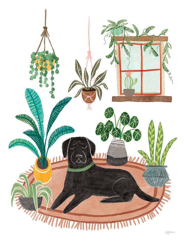 Urban Jungle Dogs VI White SP art print by Mary Urban for $57.95 CAD