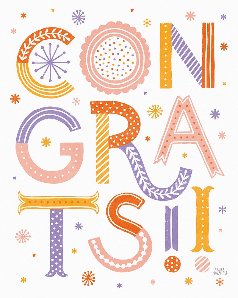 Celebrations VI art print by Laura Marshall for $57.95 CAD
