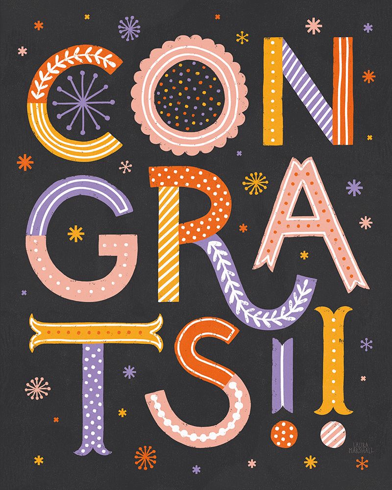 Celebrations VI Dark art print by Laura Marshall for $57.95 CAD