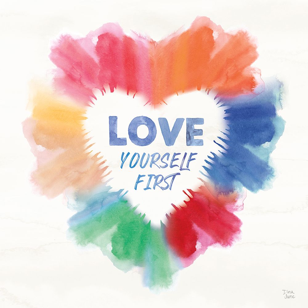 Rainbow Love Pride art print by Dina June for $57.95 CAD