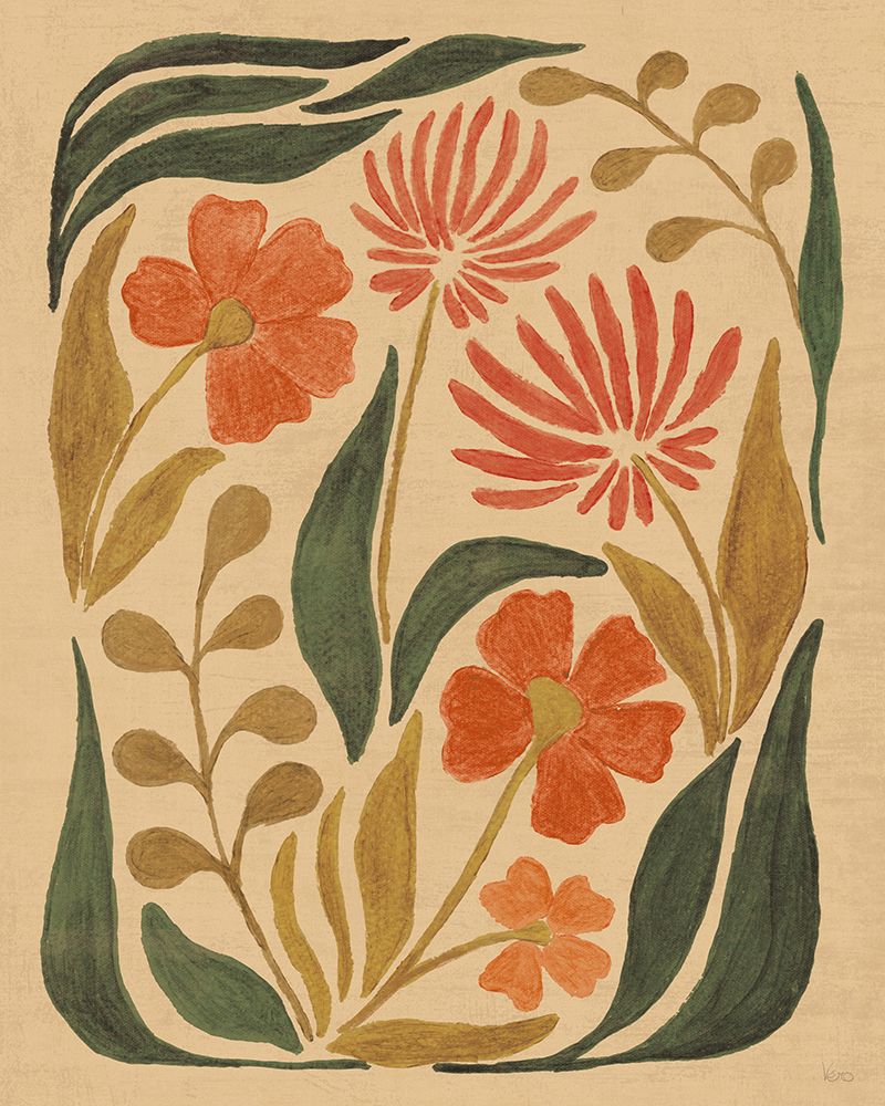 Bold Floral Abstract II art print by Veronique Charron for $57.95 CAD