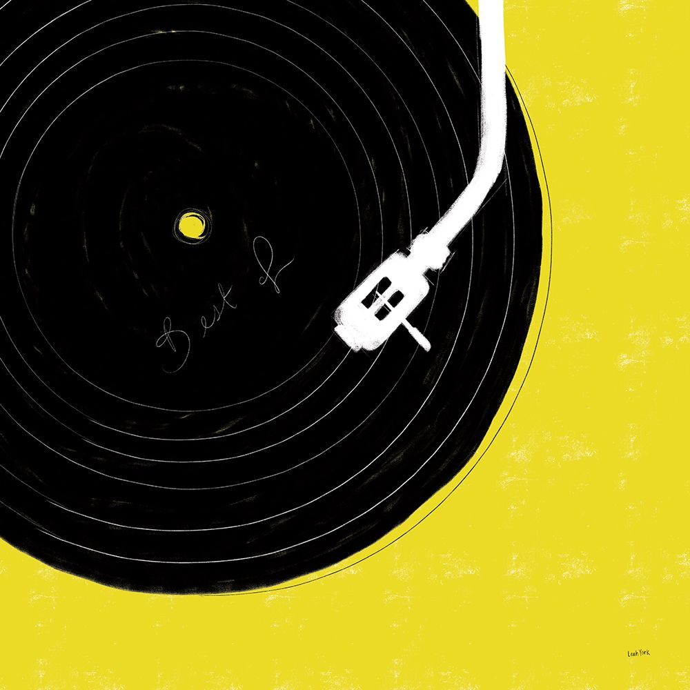 Musical Abstract II Yellow art print by Leah York for $57.95 CAD
