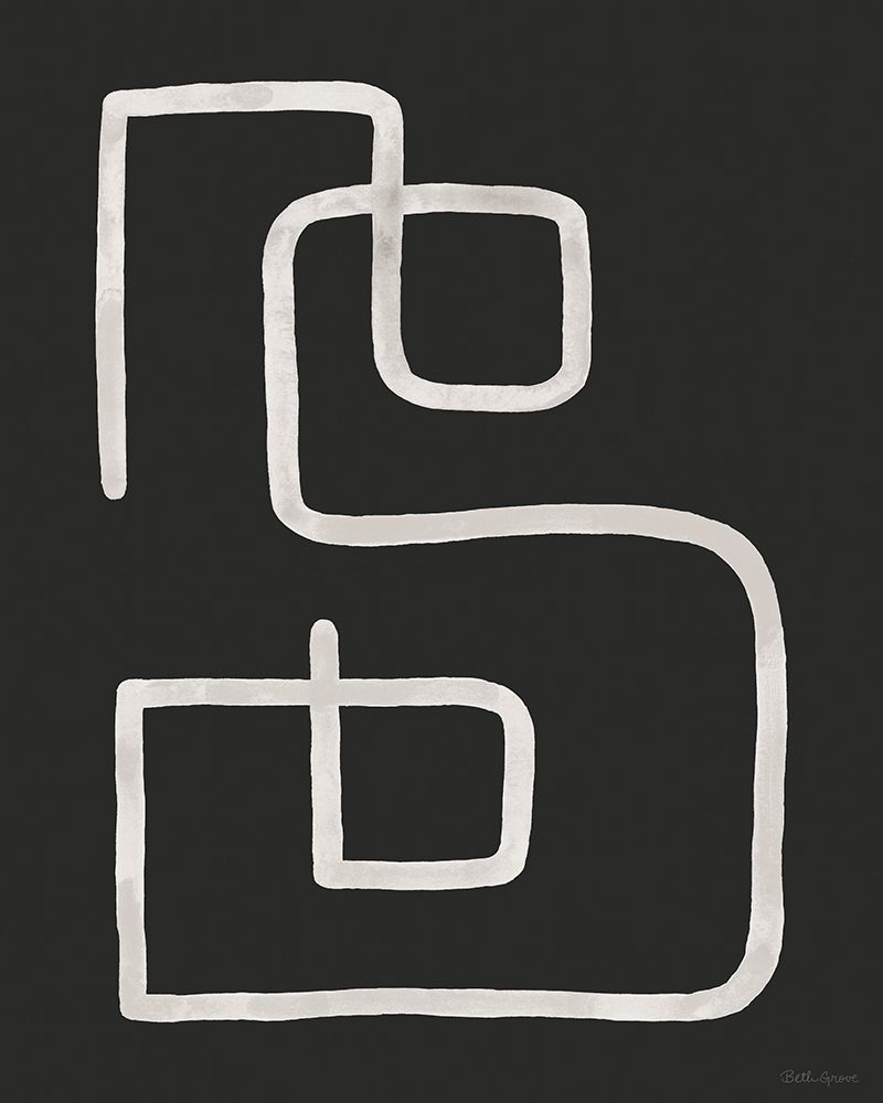 Abstract Squiggle I Dark art print by Beth Grove for $57.95 CAD