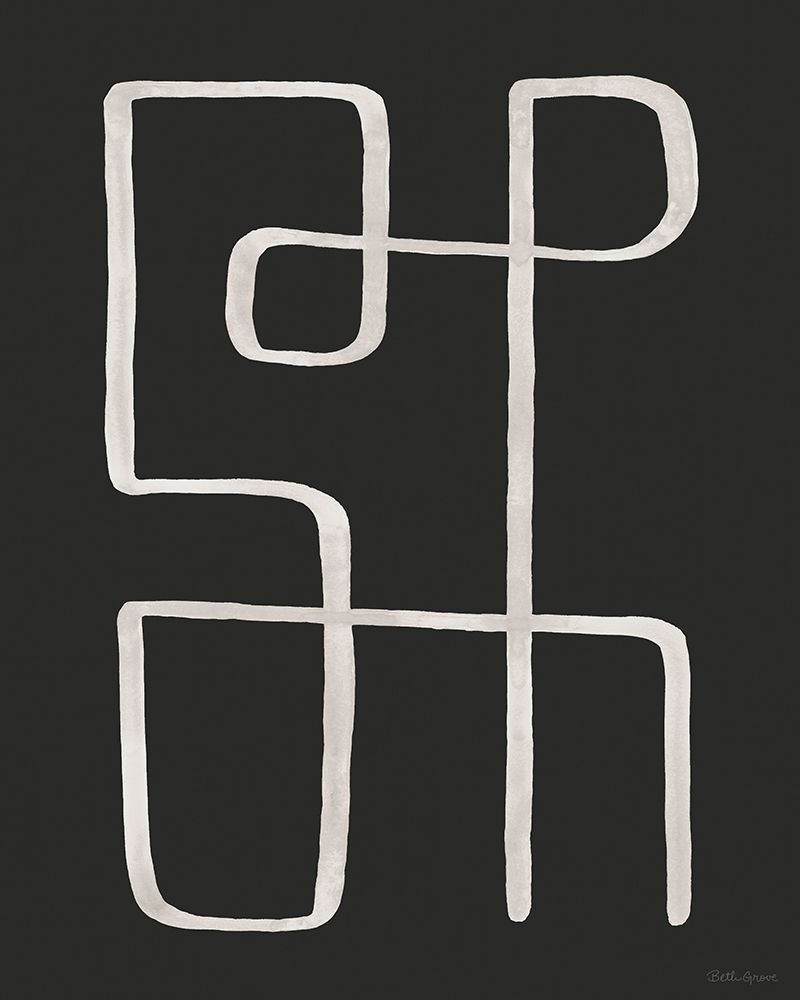 Abstract Squiggle II Dark art print by Beth Grove for $57.95 CAD