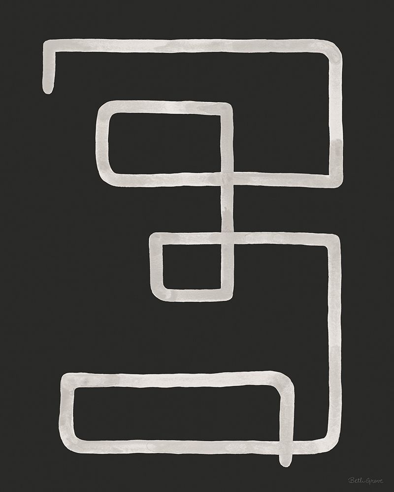 Abstract Squiggle III Dark art print by Beth Grove for $57.95 CAD