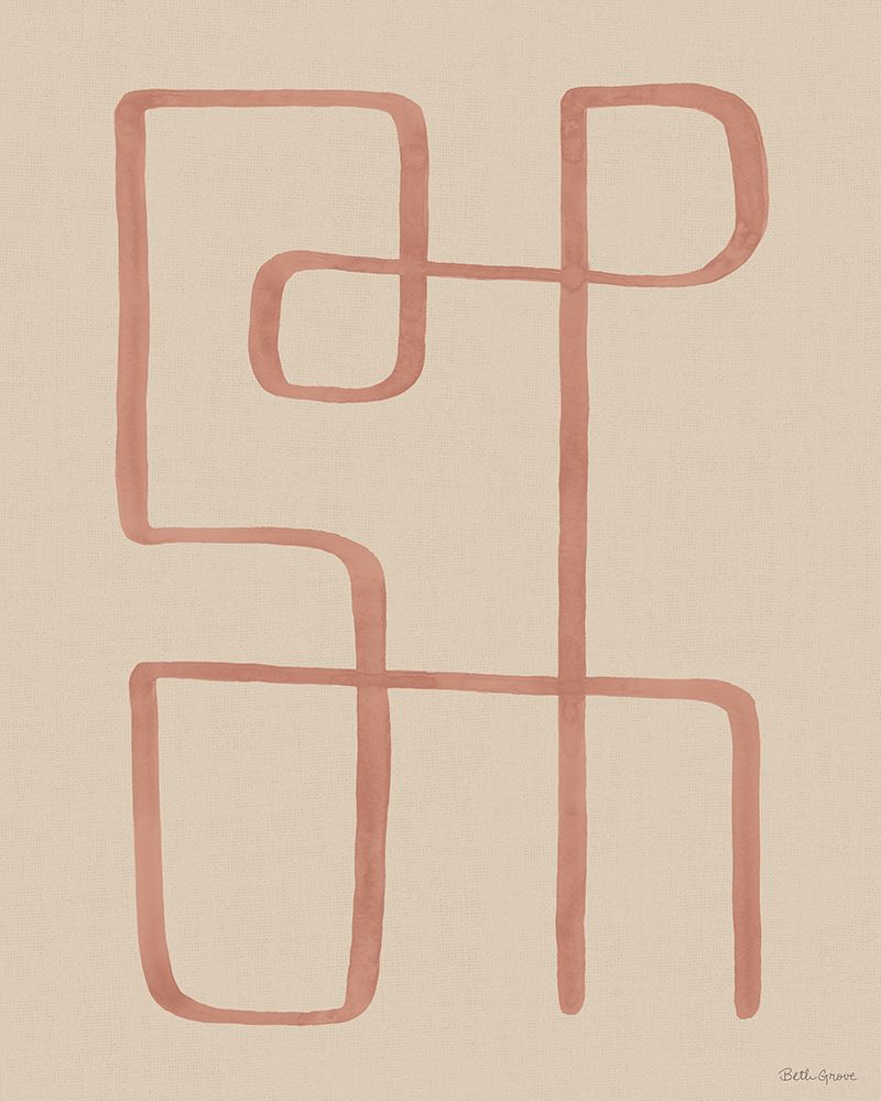 Abstract Squiggle II Desert art print by Beth Grove for $57.95 CAD