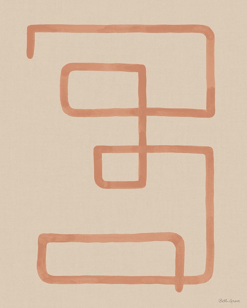 Abstract Squiggle III Desert art print by Beth Grove for $57.95 CAD
