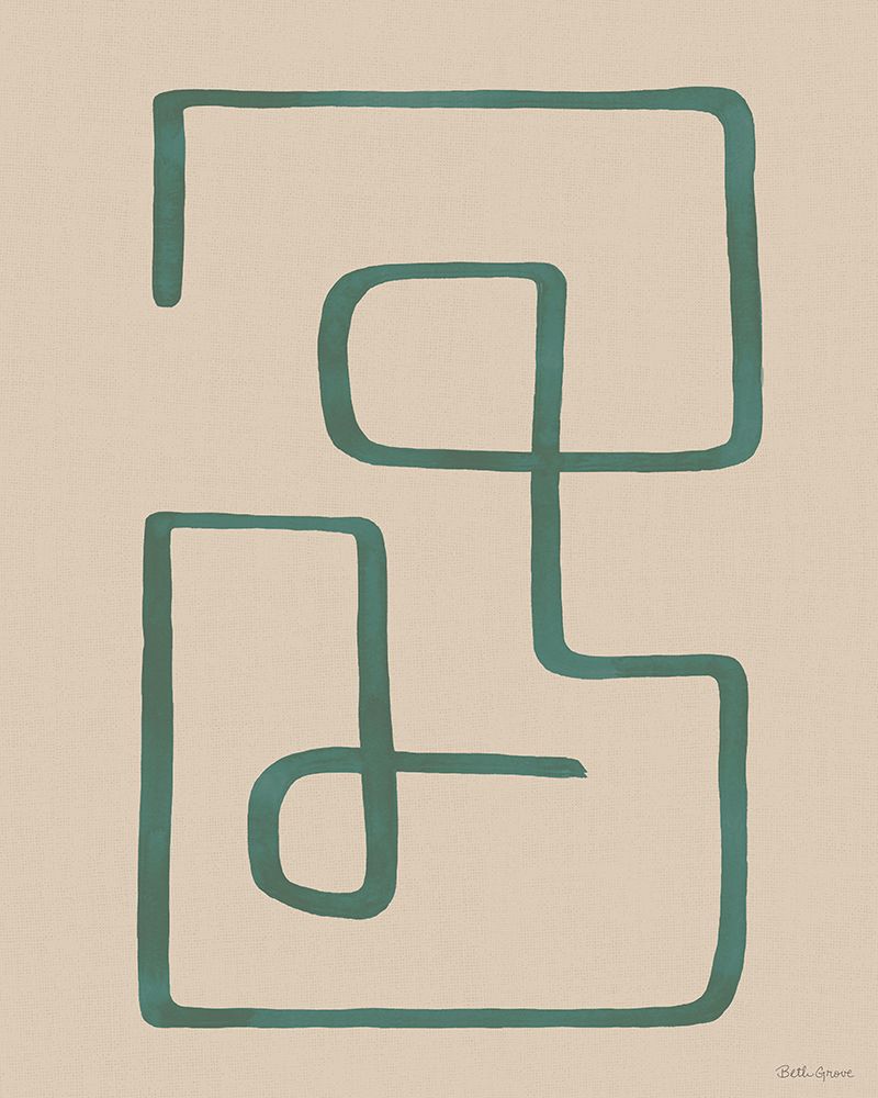 Abstract Squiggle IV Desert art print by Beth Grove for $57.95 CAD