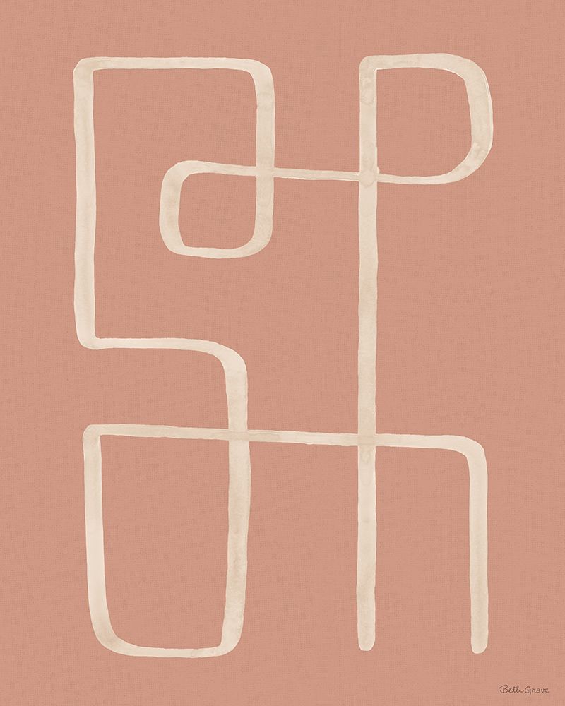 Abstract Squiggle II Desert Dark art print by Beth Grove for $57.95 CAD