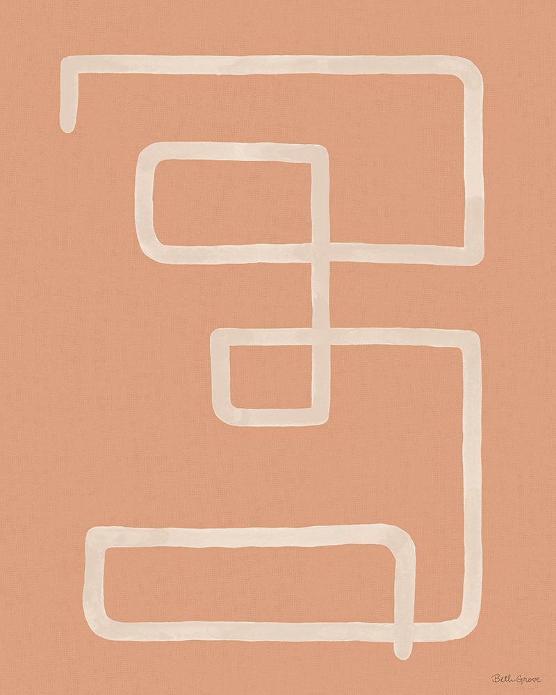 Abstract Squiggle III Desert Dark art print by Beth Grove for $57.95 CAD