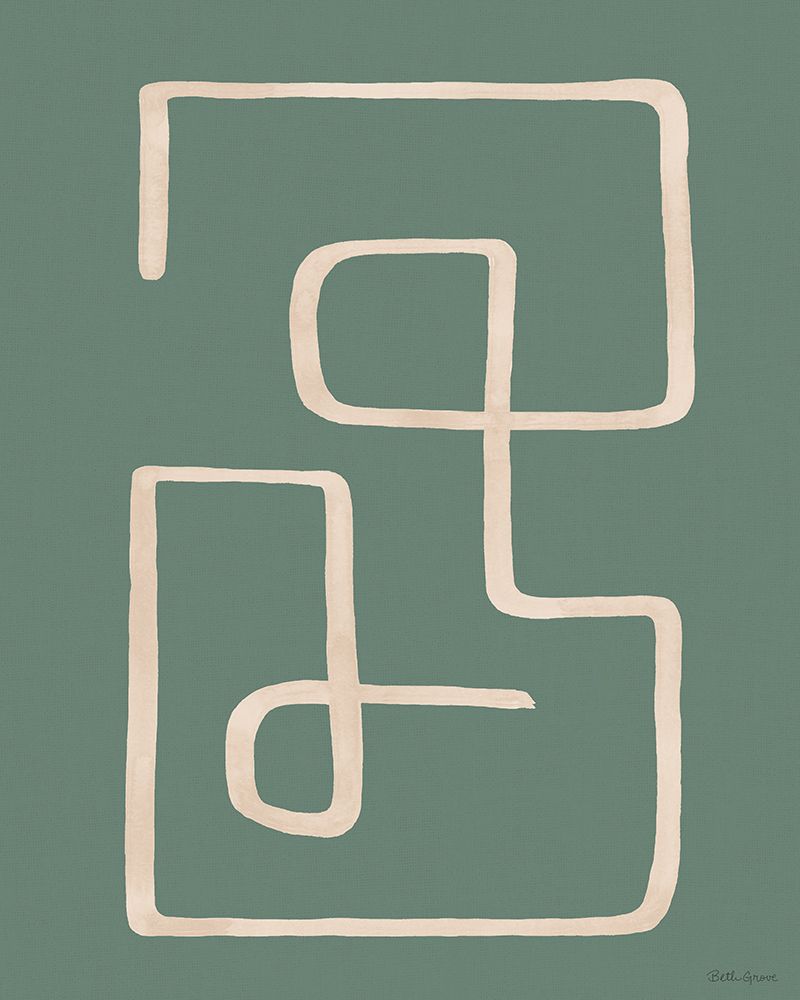 Abstract Squiggle IV Desert Dark art print by Beth Grove for $57.95 CAD
