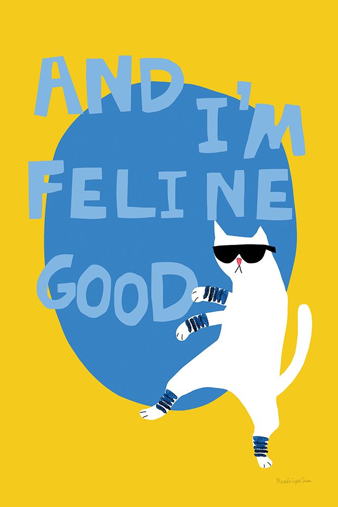 Cool Cat I art print by Mercedes Lopez Charro for $57.95 CAD