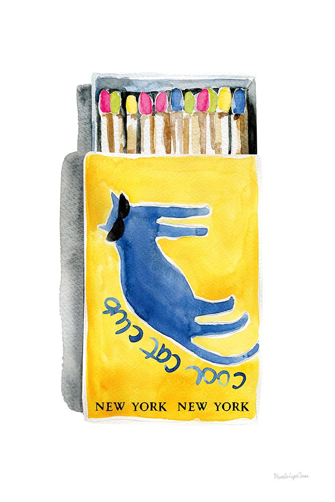 Cool Cat Club Matches II art print by Mercedes Lopez Charro for $57.95 CAD