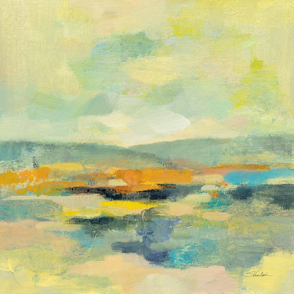 Chartreuse Hills I art print by Silvia Vassileva for $57.95 CAD