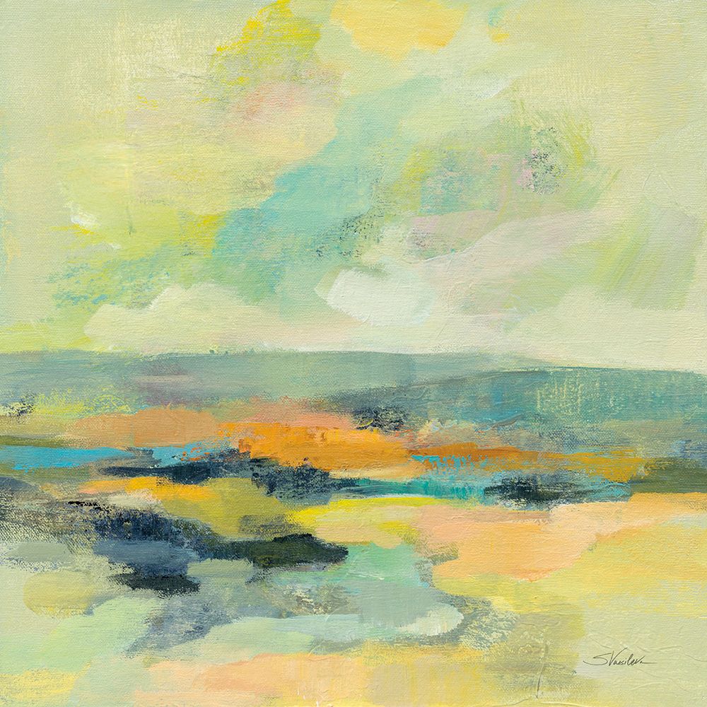 Chartreuse Hills II art print by Silvia Vassileva for $57.95 CAD