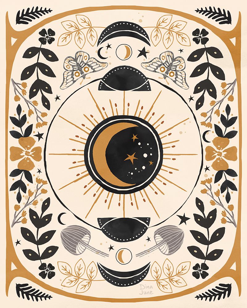 Mystical Times IV BWG Icons art print by Dina June for $57.95 CAD