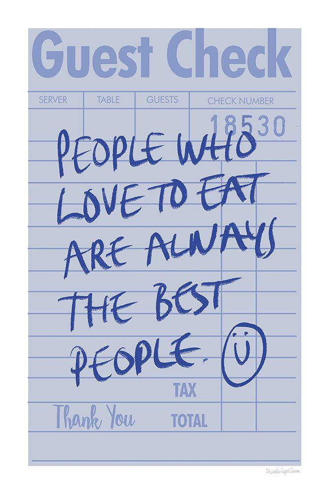 Guest Check II art print by Mercedes Lopez Charro for $57.95 CAD