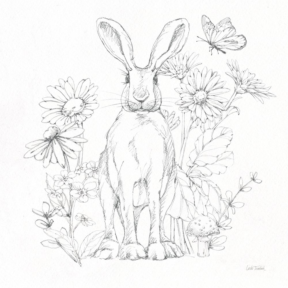 In The Garden V Sketch art print by Leslie Trimbach for $57.95 CAD