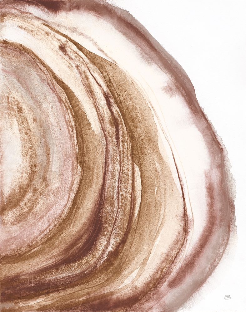 Watercolor Geode II Brown art print by Chris Paschke for $57.95 CAD