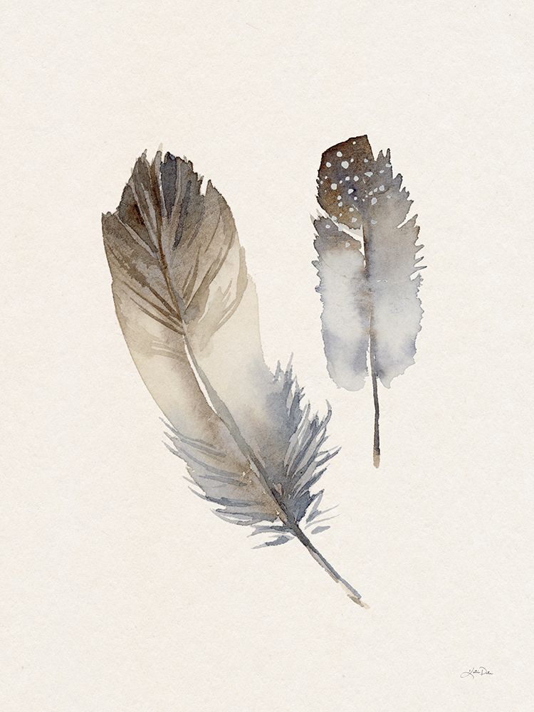 Falling Feathers I art print by Katrina Pete for $57.95 CAD