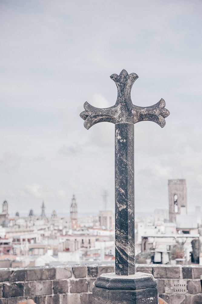 Cathedral View Barcelona art print by Nathan Larson for $57.95 CAD