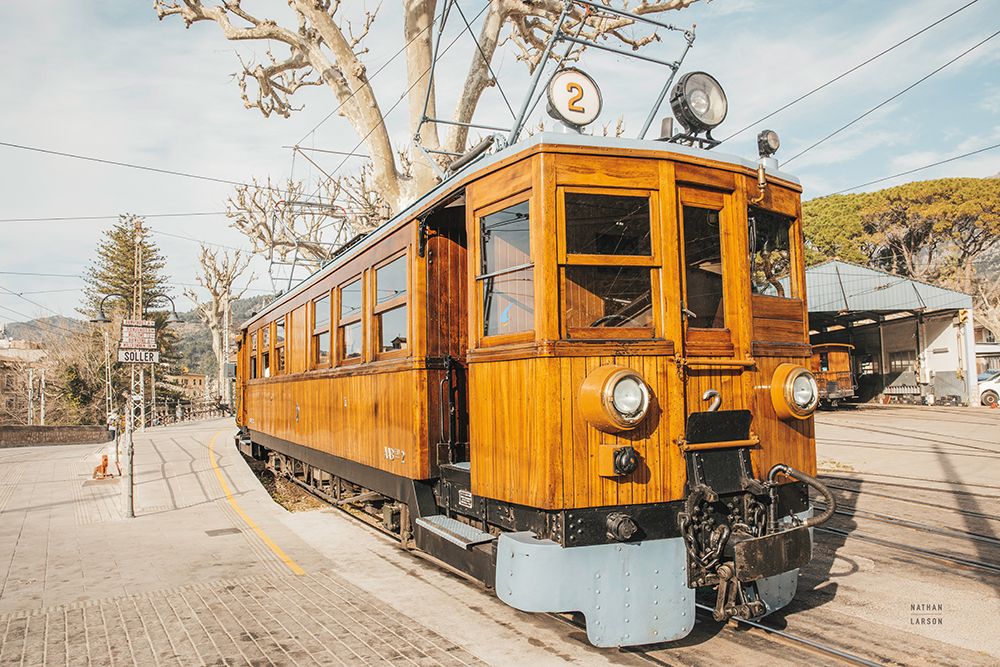 Mallorca Train art print by Nathan Larson for $57.95 CAD