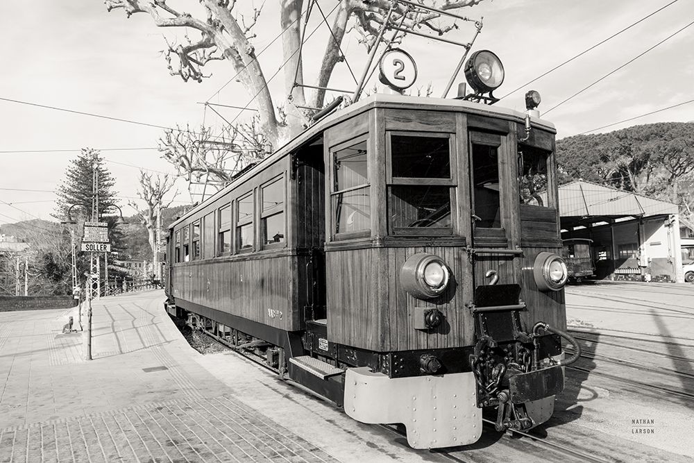 Mallorca Train BW art print by Nathan Larson for $57.95 CAD