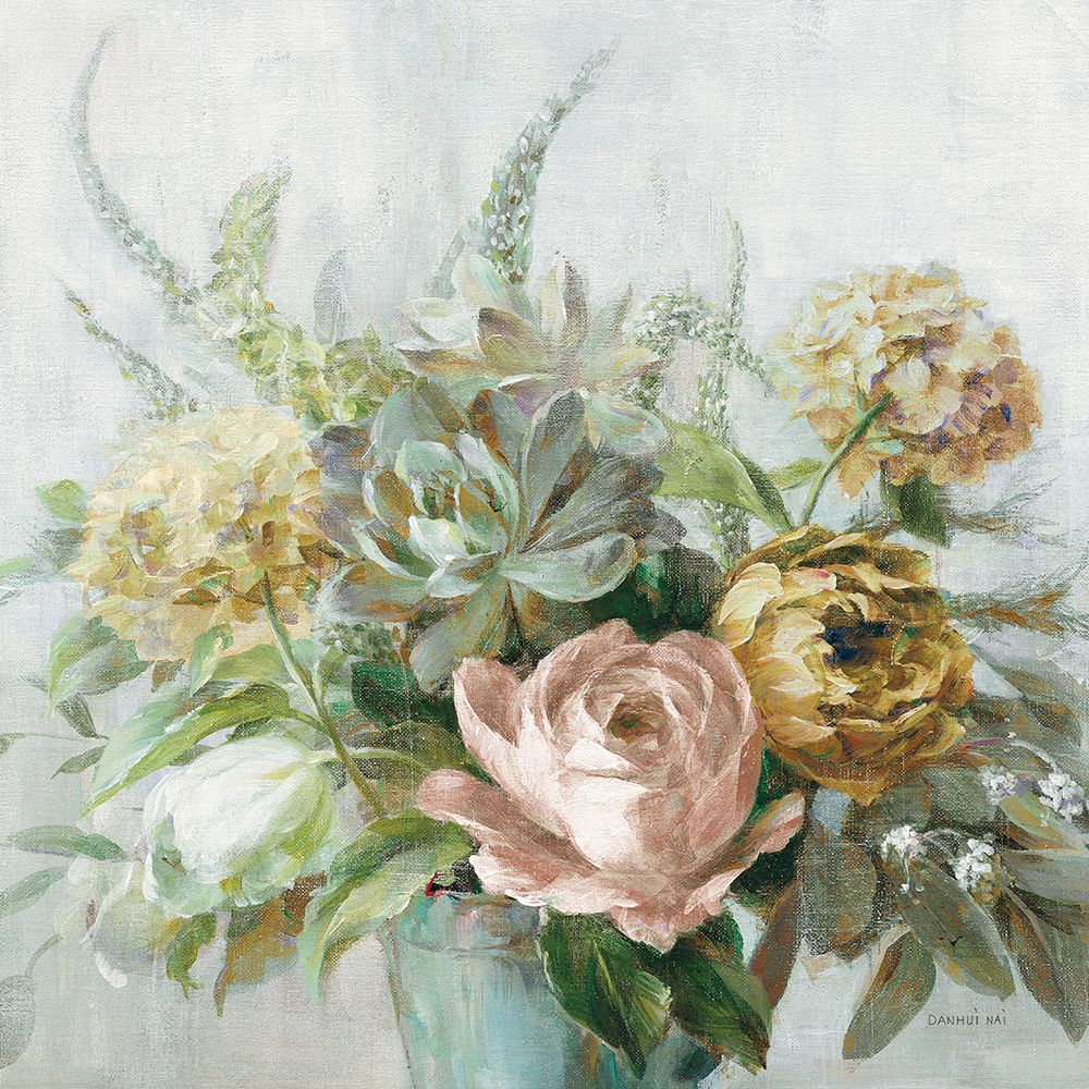 Natural Elegance Fall on Gray Crop art print by Danhui Nai for $57.95 CAD