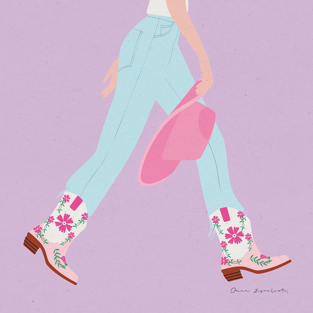 Cowgirly III Pastel art print by Omar Escalante for $57.95 CAD