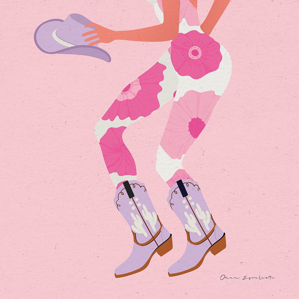 Cowgirly IV Pastel art print by Omar Escalante for $57.95 CAD