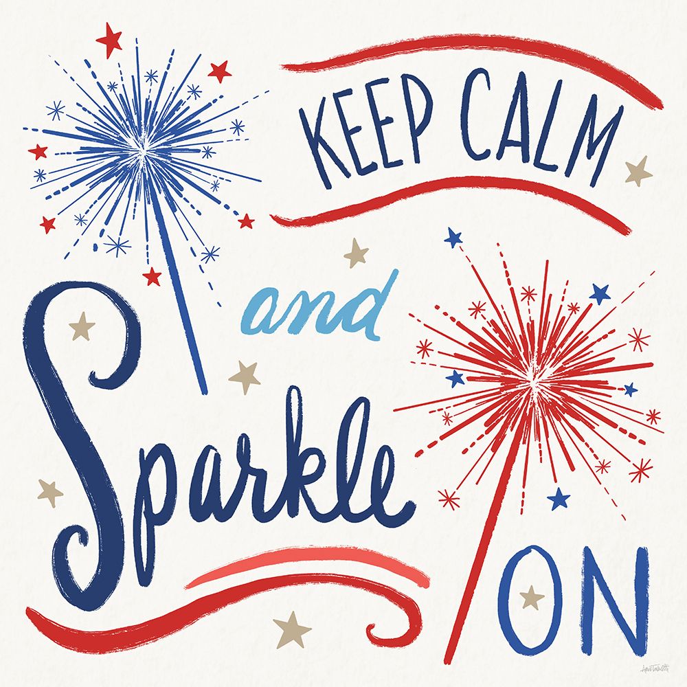Star Spangled Sayings III art print by Anne Tavoletti for $57.95 CAD